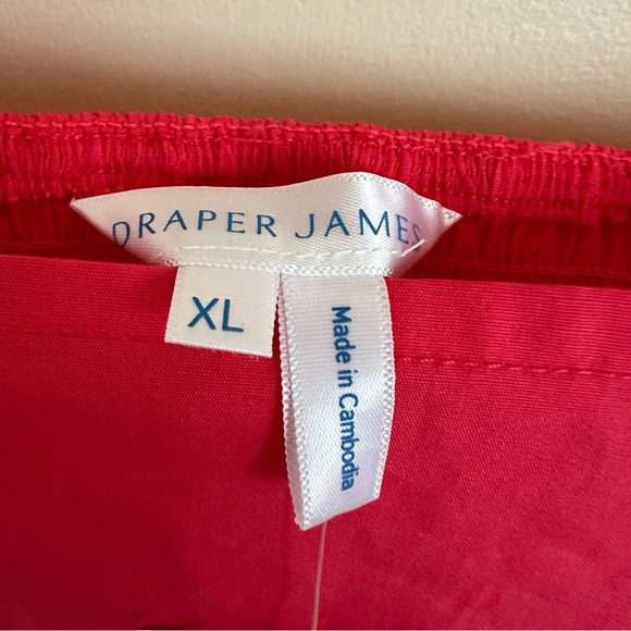 NWT Draper James size XL Puff Sleeve Hibiscus Square Neck Mini Dress New - Picture 3 of 5